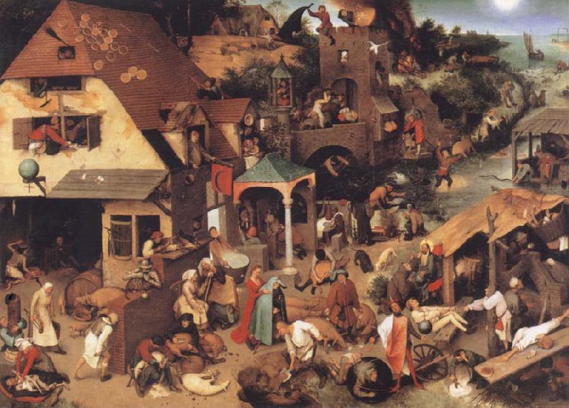Pieter Bruegel Museums national the niederlandischen proverb oil painting picture